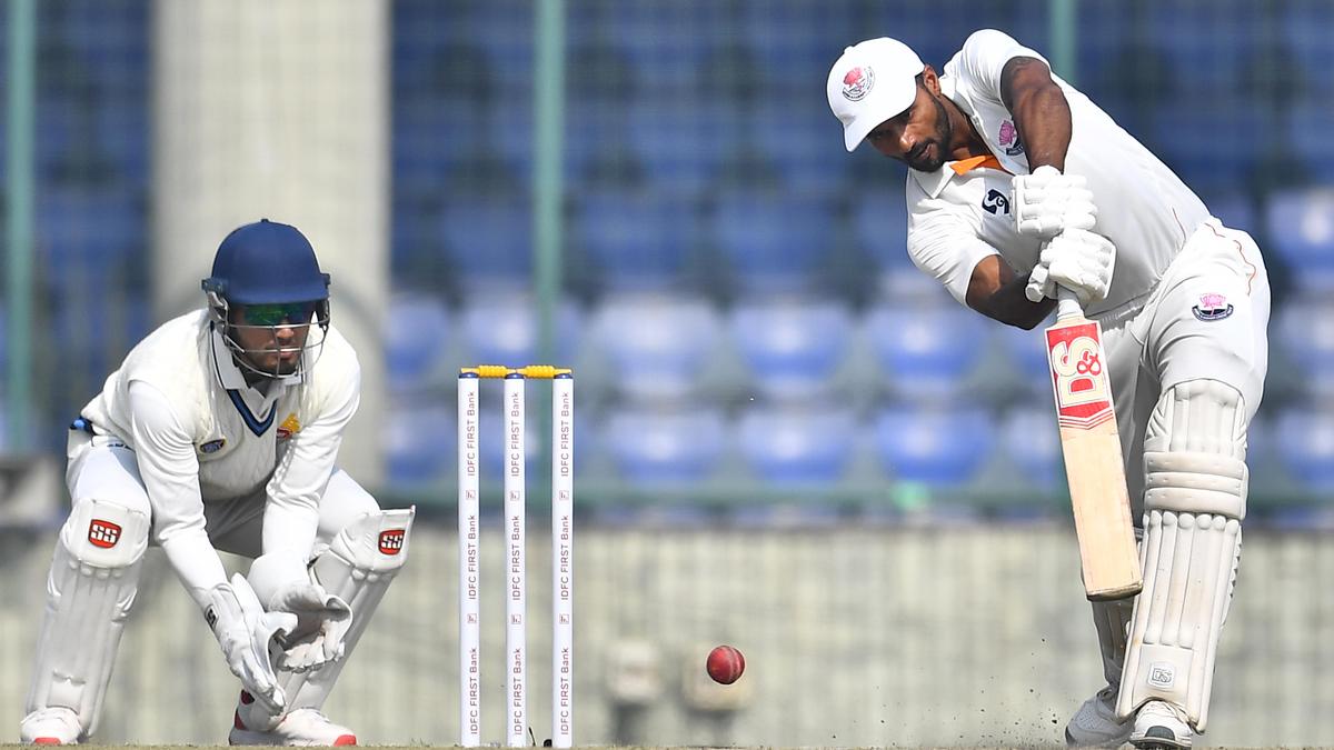 Ranji Trophy 2025-26: Dogra, Samad guide Jammu & Kashmir to first-innings lead against Delhi on Day 2